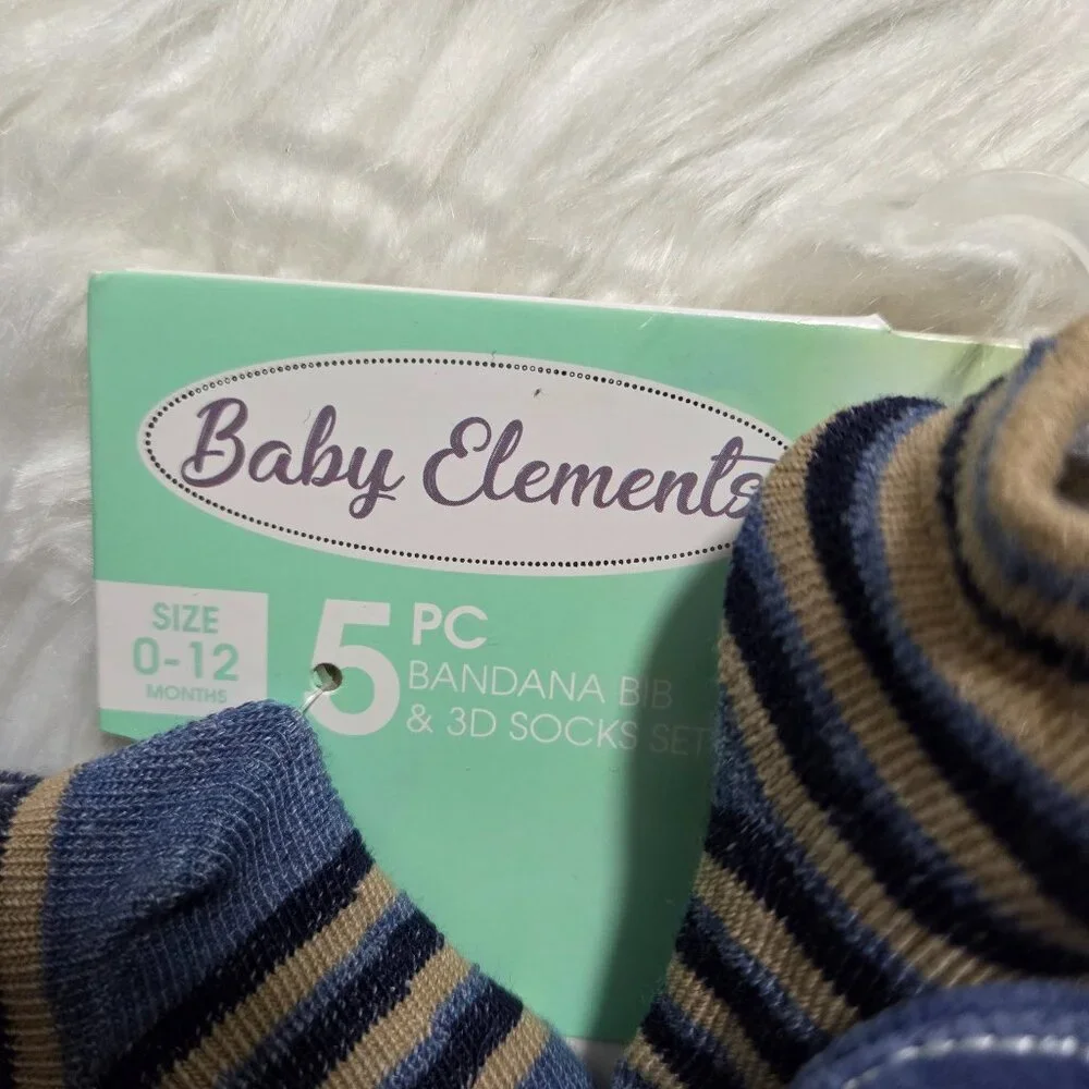 Baby Elements 3D Dino Sock Set